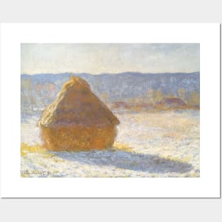 Grainstack in the Morning by Claude Monet Posters and Art